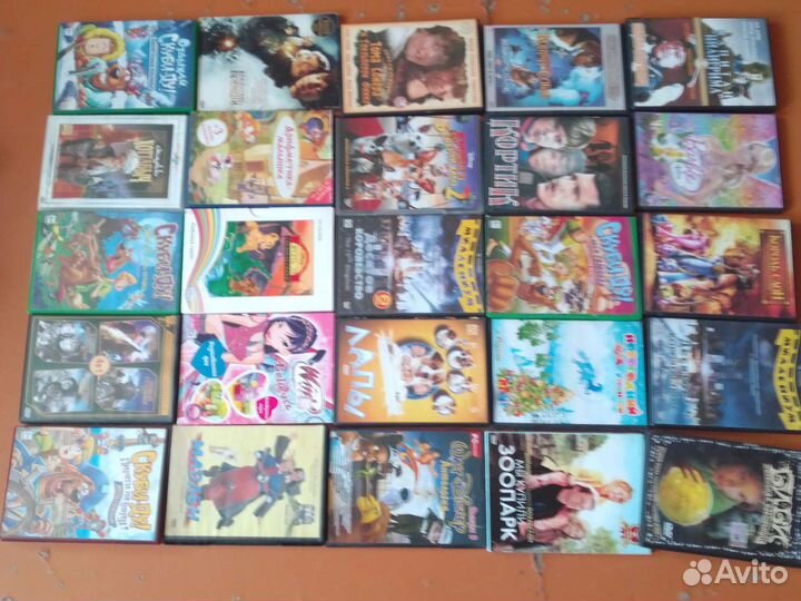 DVD диски мультфильмы и фильмы детские