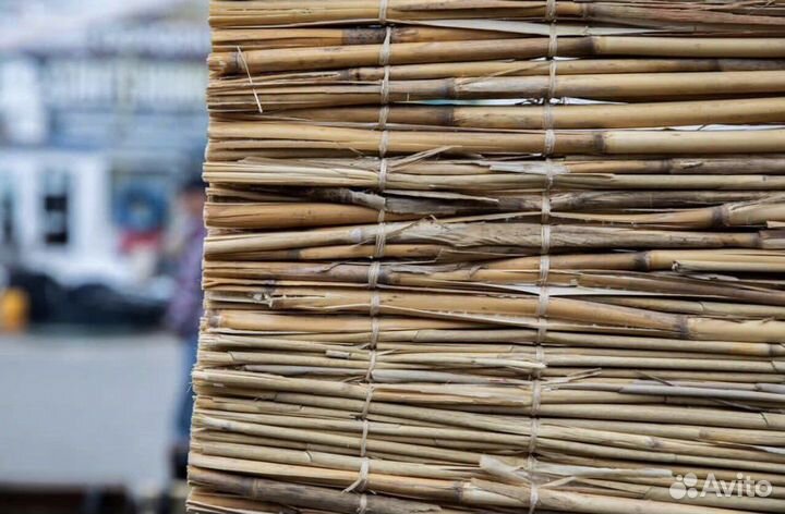 Интерьерные маты из камыша