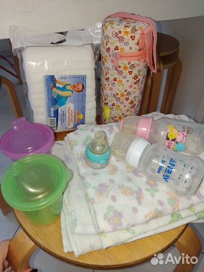 Пеленки, бутылочки
