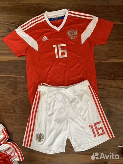 Футбольная форма adidas сборная россии с номером
