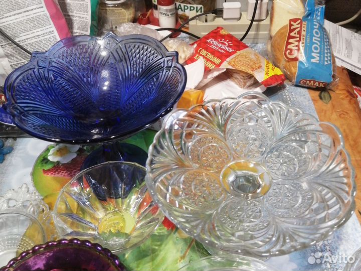 Конфетница СССР, ваза, селедочницы