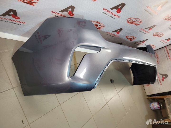 Бампер задний Kia Rio 4 в цвет серый