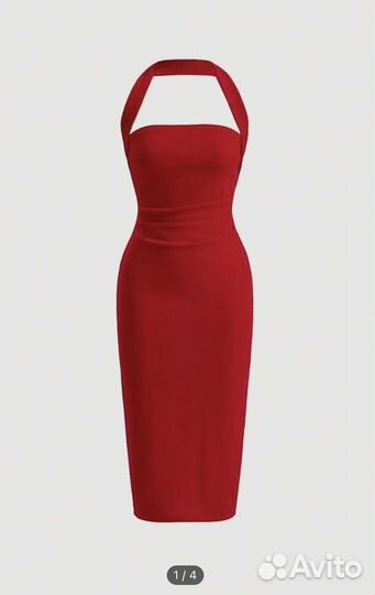 Вечернее красное платье