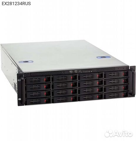 Корпус Exegate Pro 3U660-HS16 Rack Без бп чёрный 3