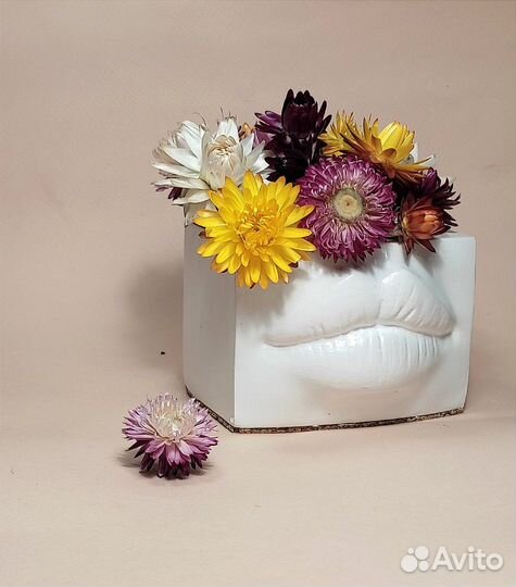 Гипсовое кашпо