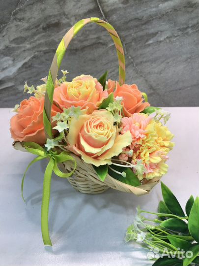 Букет цветов из мыла