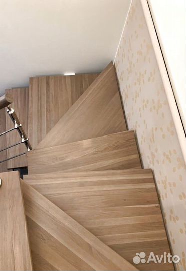 Перила деревянные с установкой