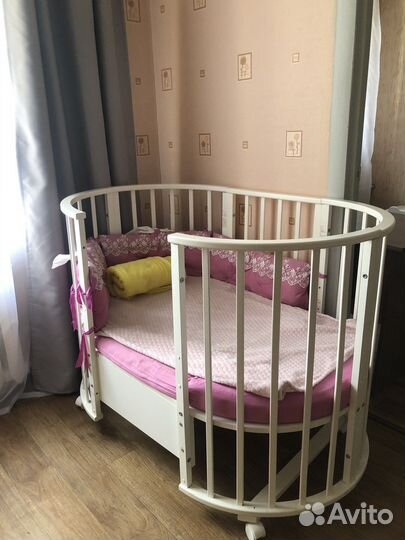 Детская кровать трансформер с маятником