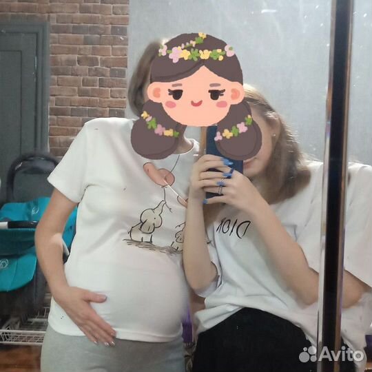 Футболка для беременных