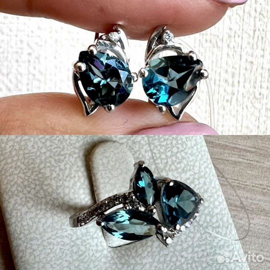 Серьги и кольцо