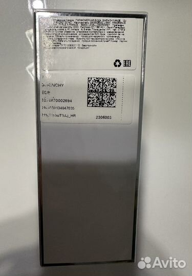 Парфюмерная вода givenchy