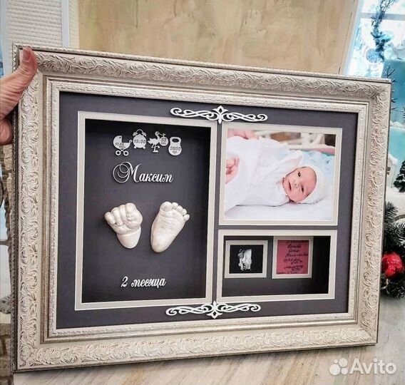 Детские слепки ручек и ножек