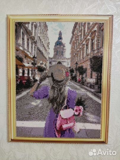 Алмазная мозаика готовая работа