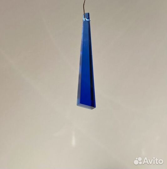 Хрустальная подвеска синего цвета. пр-во - Италия