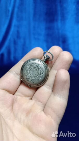 Женские корсетные часы швейцарские в серебре 84