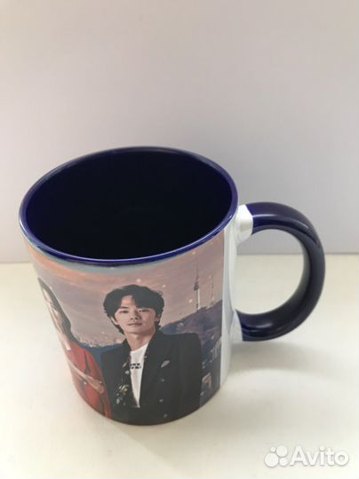 Кружка токкеби алые сердца аварийная посадка любви