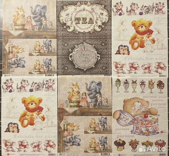 Декупажные карты А4