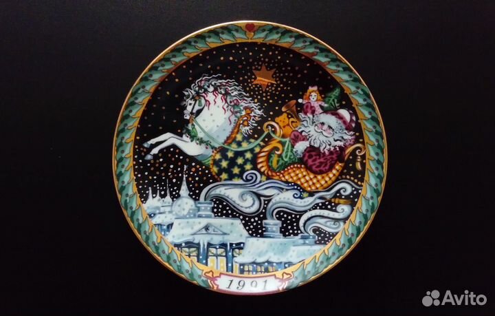 Тарелка Bing&Grondahl фарфор коллекционная