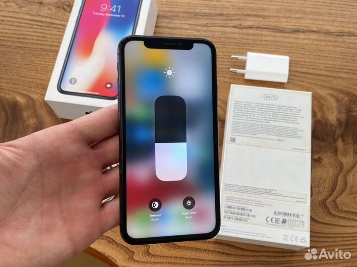 iPhone X 64gb black Ростест
