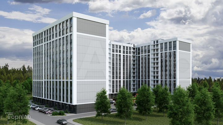 2-к. квартира, 74,6 м², 9/12 эт.
