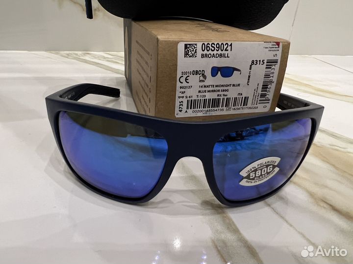 Очки Costa Del Mar Broadbill Blue Mirror 580G