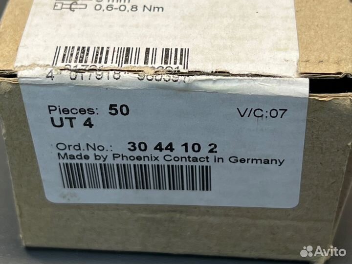 Phoenix contact 3044102 UT4 Клемма, новая, 774 шт