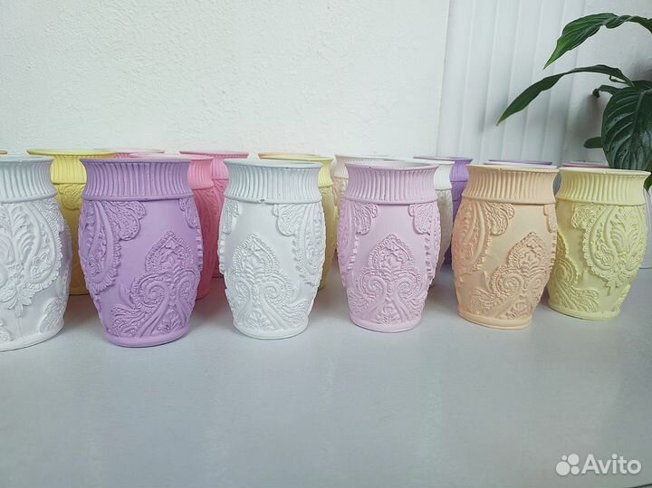 Скраб, мыло ручной работы, вазы из гипса подарки