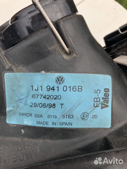 Фары передние на volkswagen golf 4