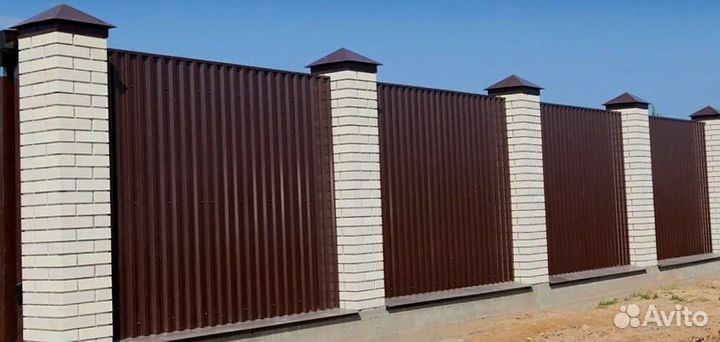 Забор из профнастила работа по договору за 1 день