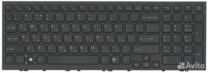 Клавиатура Sony vaio vpceh1L0E/W с рамкой, OEM