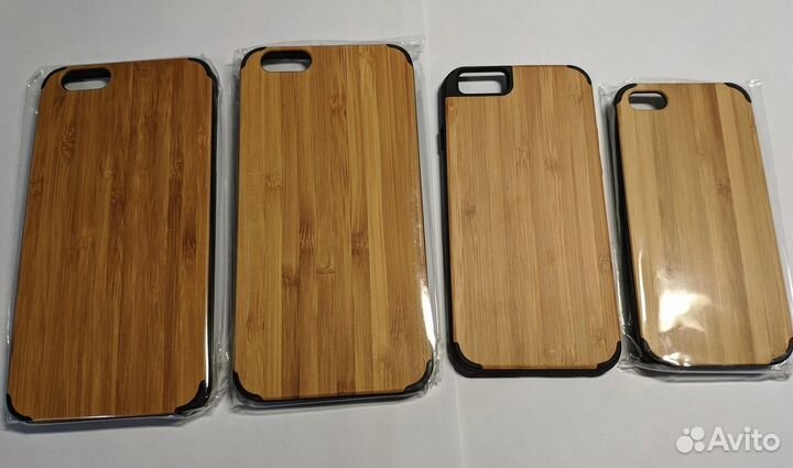 Чехлы на iPhone бамбук soft touch 70шт