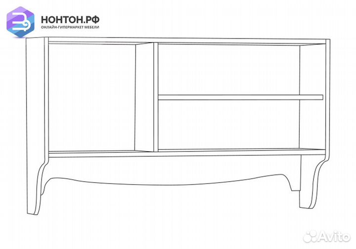 Полка Флоренция 10.119 ясень анкор
