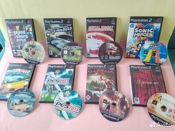 Игры пс2, диски PlayStation