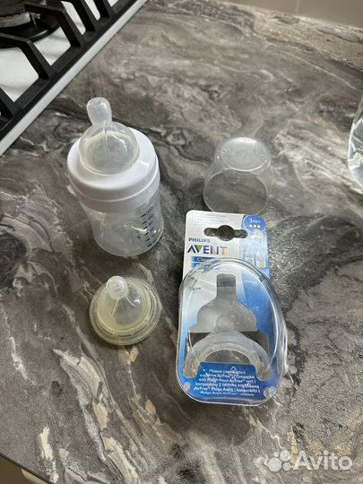 Бутылочка avent 125 мл (3 капли ) с 3 месяцев