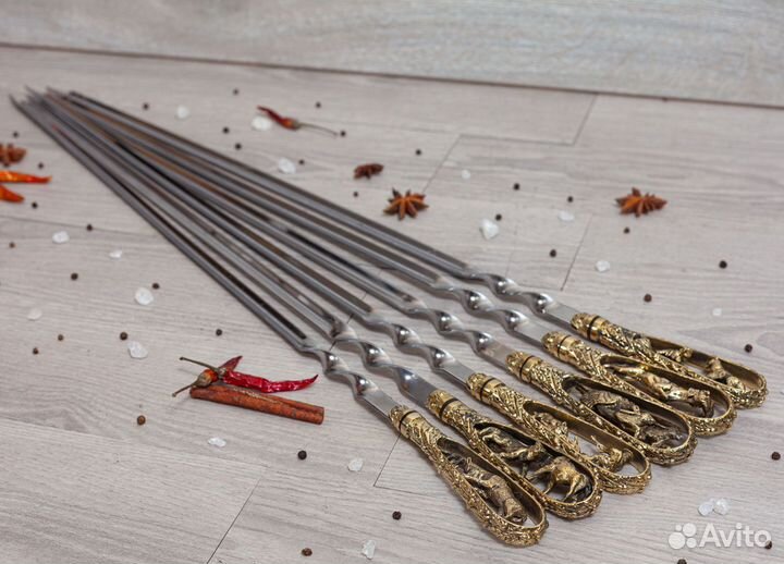 Набор шампуров без чехла - Царская охота (цельное