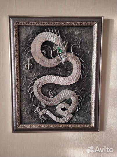 Картина-денежный дракон