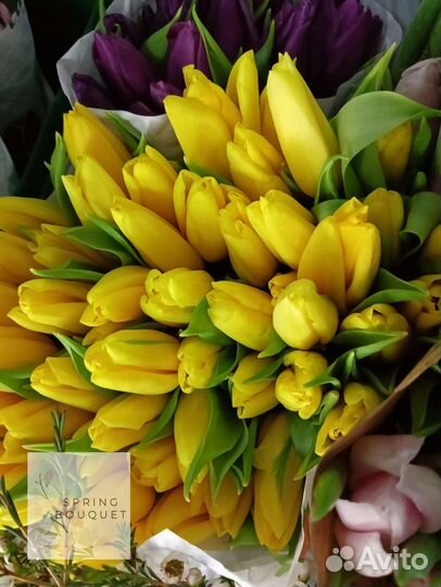 Цветы тюльпаны букет