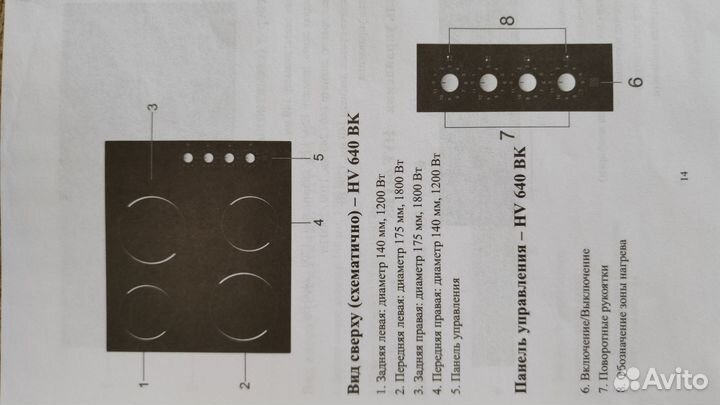Электрическая варочная панель Weissgauff HV 640