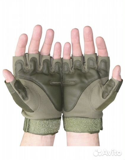 Тактические перчатки без пальцев