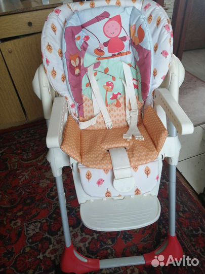 Стульчик для кормления chicco polly