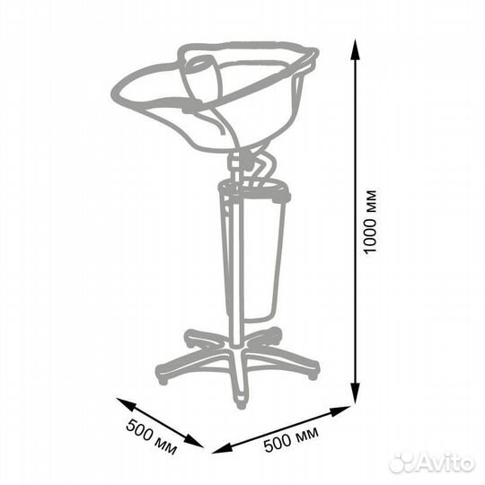 Парикмахерская мойка мд-133