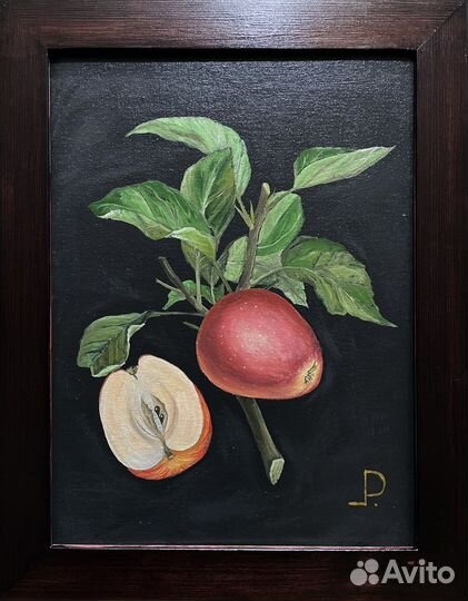 Картина «Яблоко» масло, холст