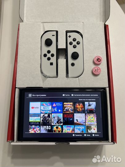 Nintendo switch oled 256гб (прошитая)