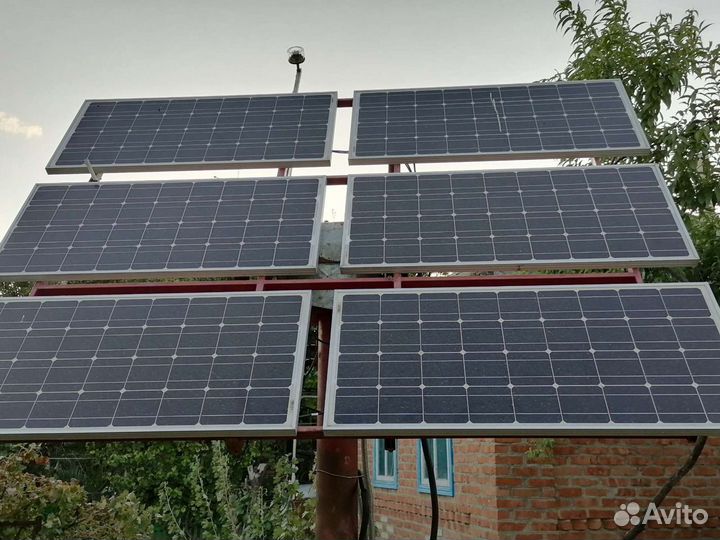 Солнечные батареи поликристалл 100 ватт 6шт