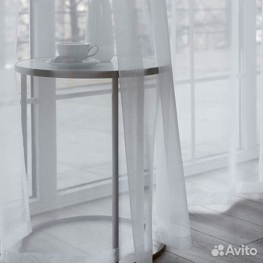 Легкий вуаль белый тюль