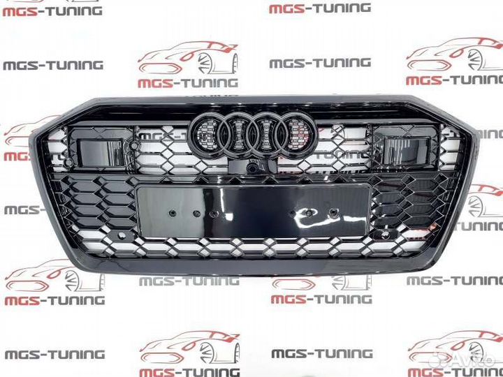 Решётка на Audi A6 C8 RS6 style #3 под радар 2018+