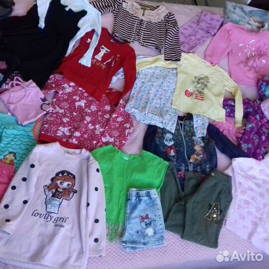 Большой пакет вещей р. 104-128 и обувь