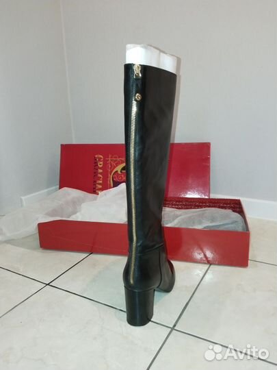 Сапоги женские осенние кожа 38 Graciana