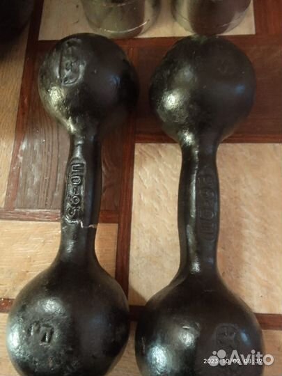 Гиря 16 кг гантели 2 пары по 5 кг