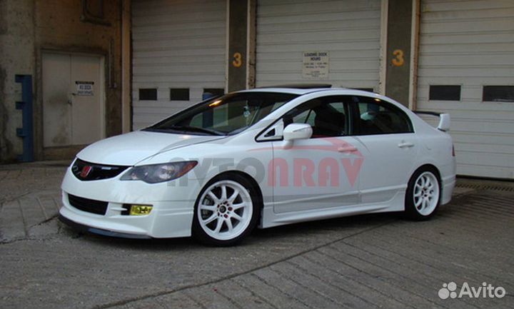 Пороги Mugen RR для Honda Civic 4D (8)